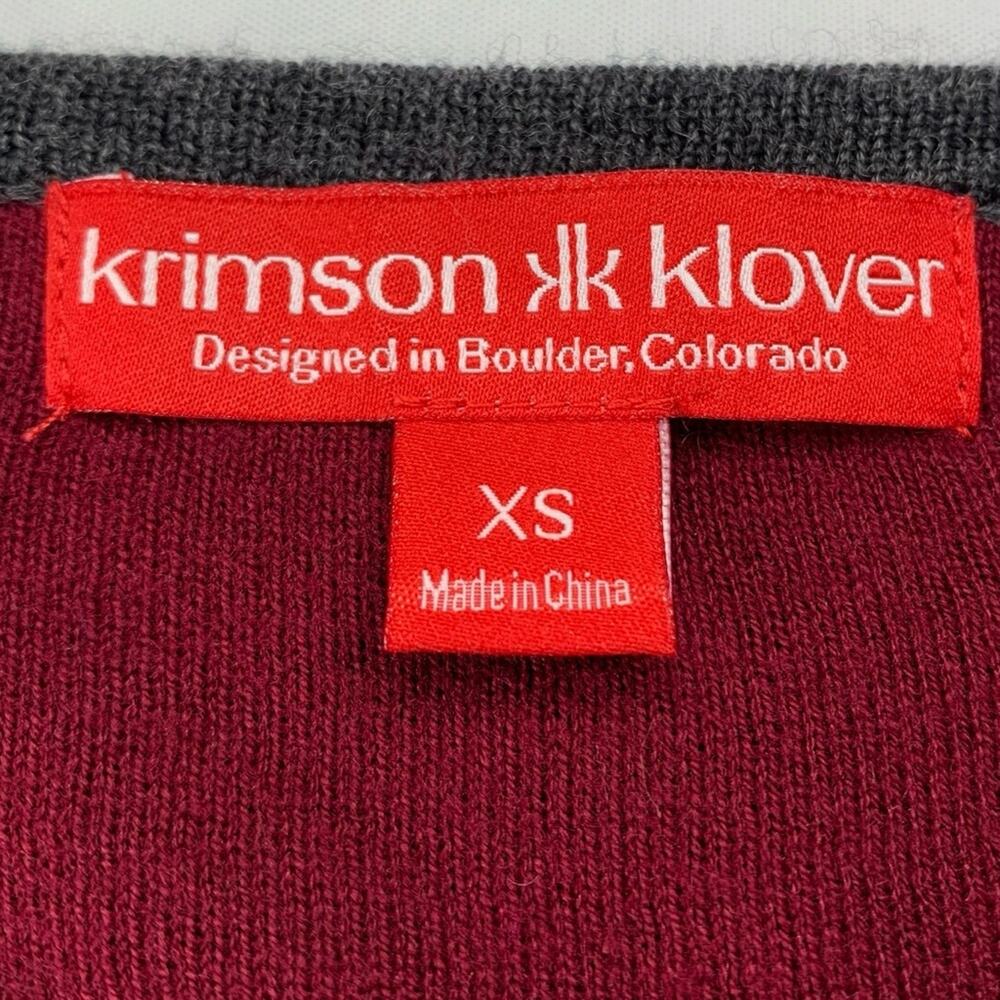 Krimson Klover Tallchief Sweater Dress XS Wool Silk Fair Isle Chevron Stripe - Picture 11 of 11